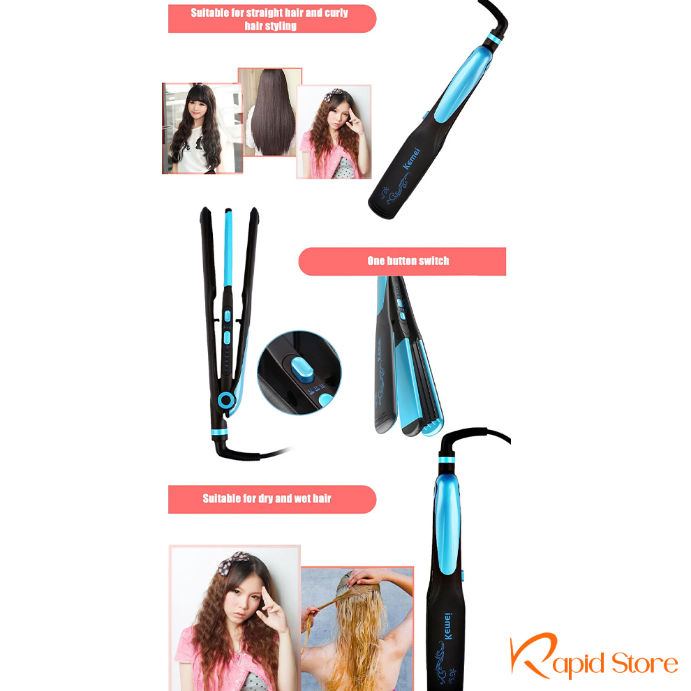 Kemei-KM-2209-Curler-2-in-1-Straightener-for-Women