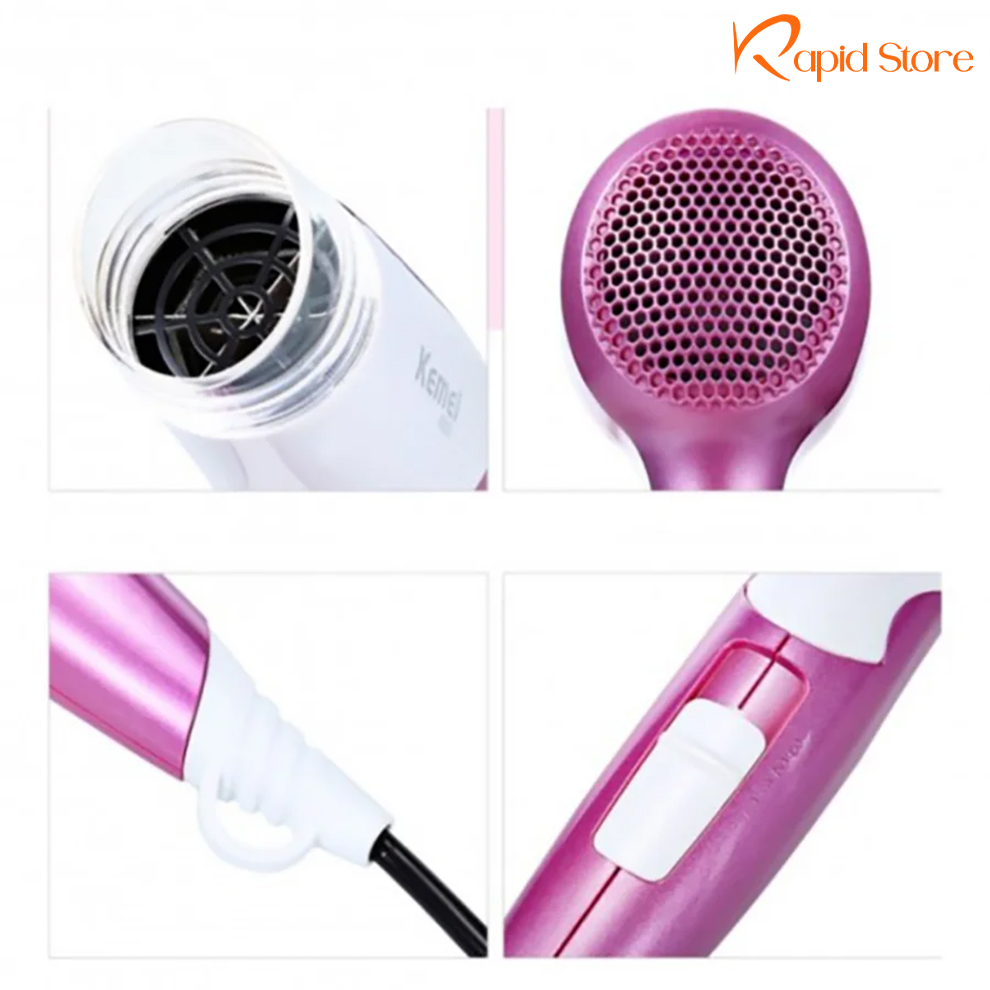 Kemey-KM-6833-Foldable-Hair-Dryer-for-Women