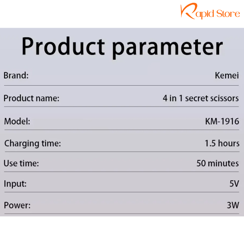 Kemei-KM-1916-Lady-4-in-1-Personal-Cleaning-Trimmer-for-Women