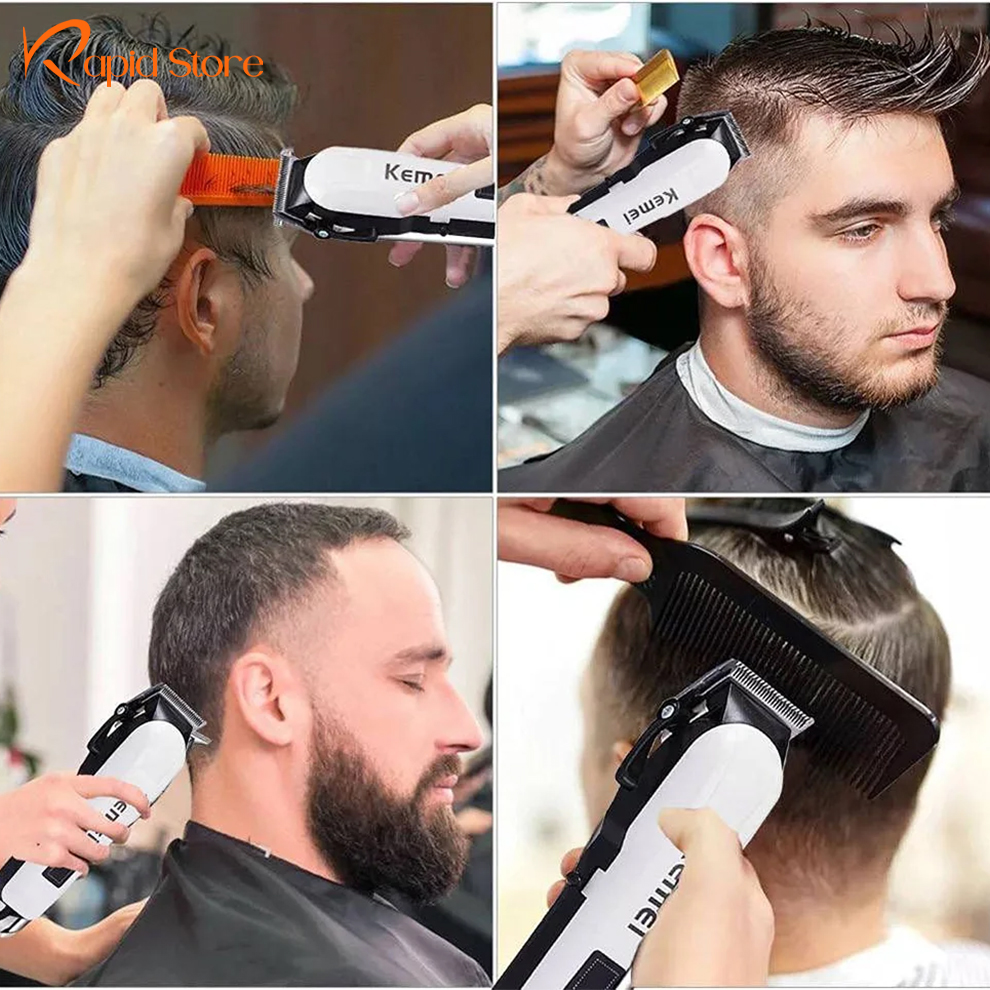 Kemei-KM-809A-Rechargeable-Hair-Clipper-and-Beard-Trimmer-for-Men.
