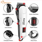 Kemei-KM-809A-Rechargeable-Hair-Clipper-and-Beard-Trimmer-for-Men.