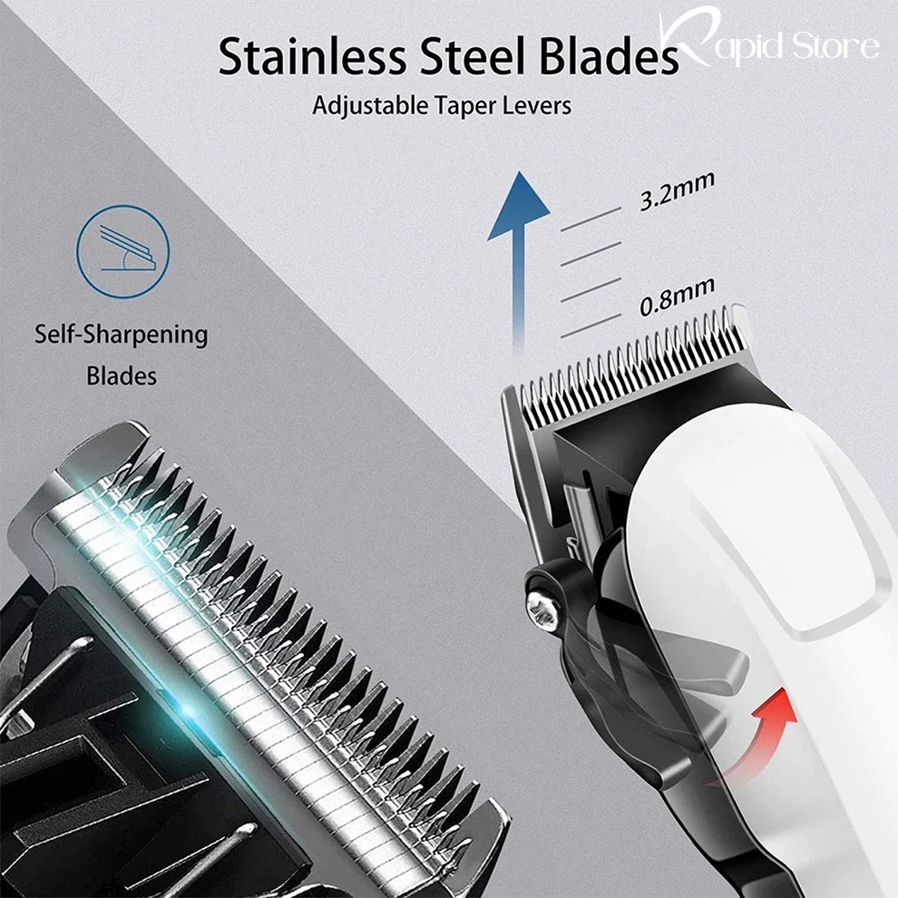 Kemei-KM-809A-Rechargeable-Hair-Clipper-and-Beard-Trimmer-for-Men.