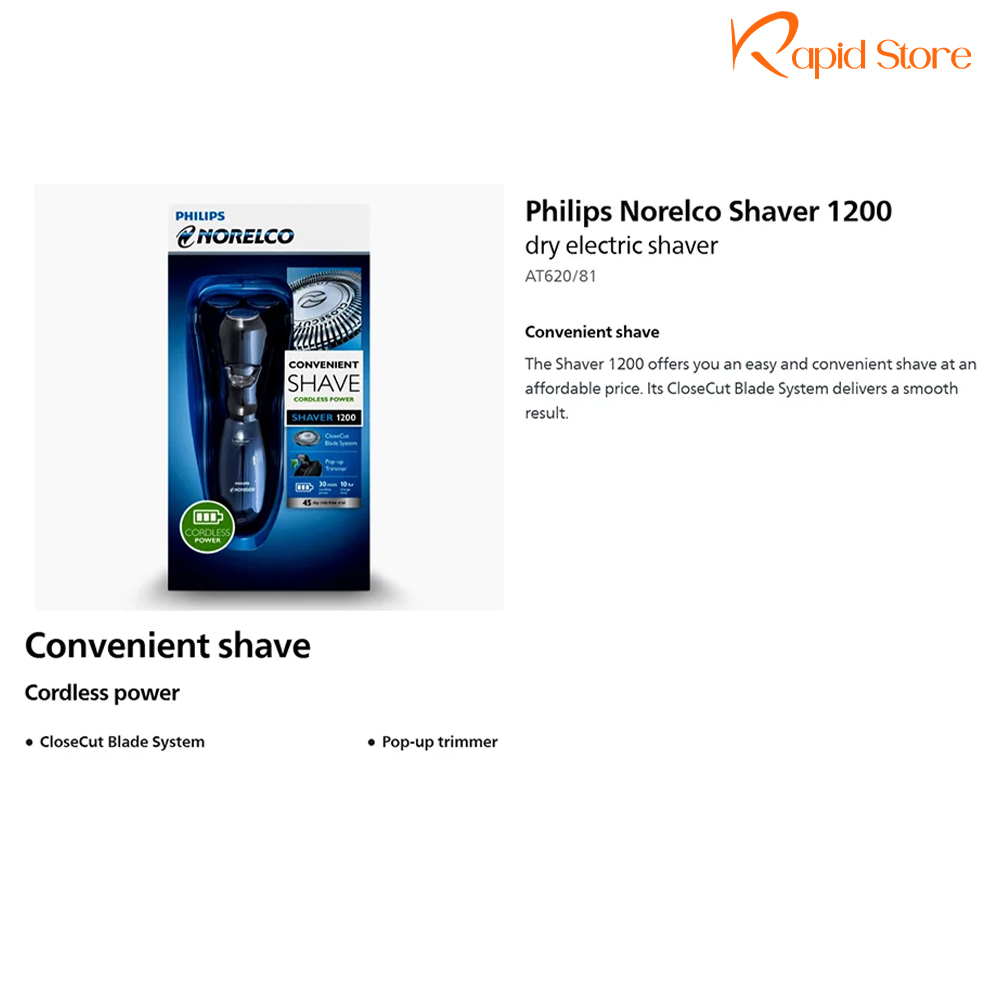 Philips-AT620-81-Norelco-Dry-Electric-Clean-Shaver-for-Men