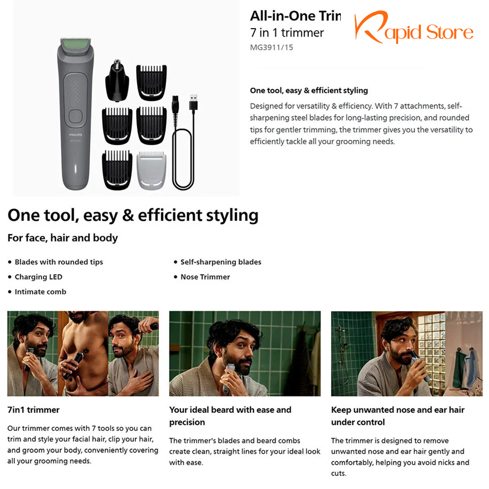 Philips-MG3911-15-All-in-One-Body-Trimmer-3000-Series-for-Men