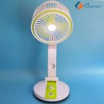LR 2018 Rechargeable Folding Table Fan with Light