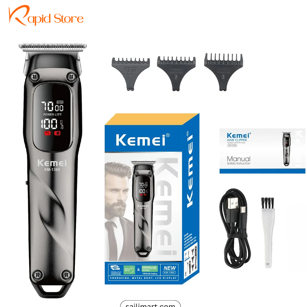 Kemei KM-1360 Professional Trimmer for Men