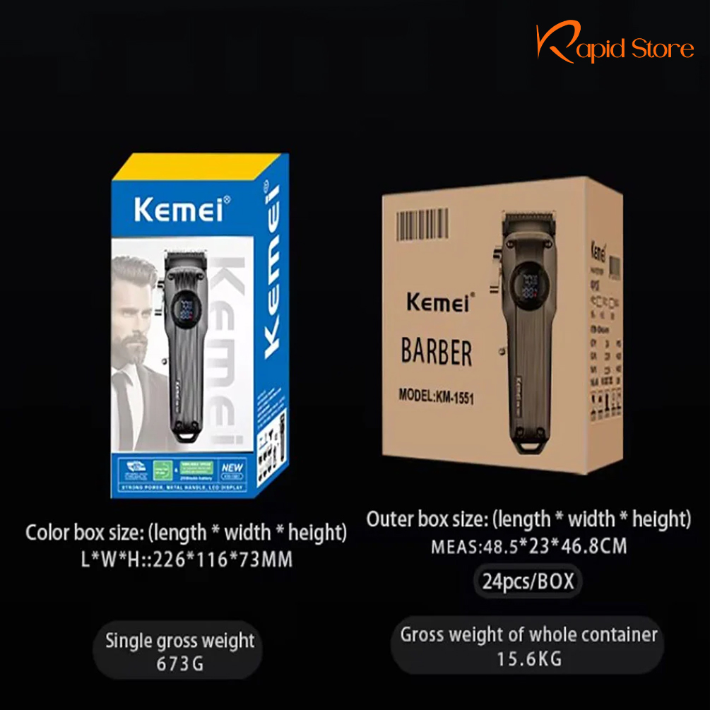 Kemei-KM-1551-Professional-Hair-Clipper-and-Beard-Trimmer