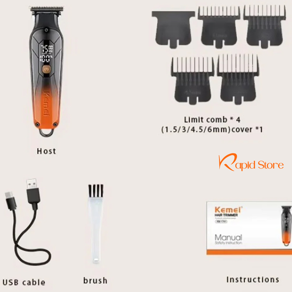 Kemei KM-1741 Zero Gup Trimmer for Men
