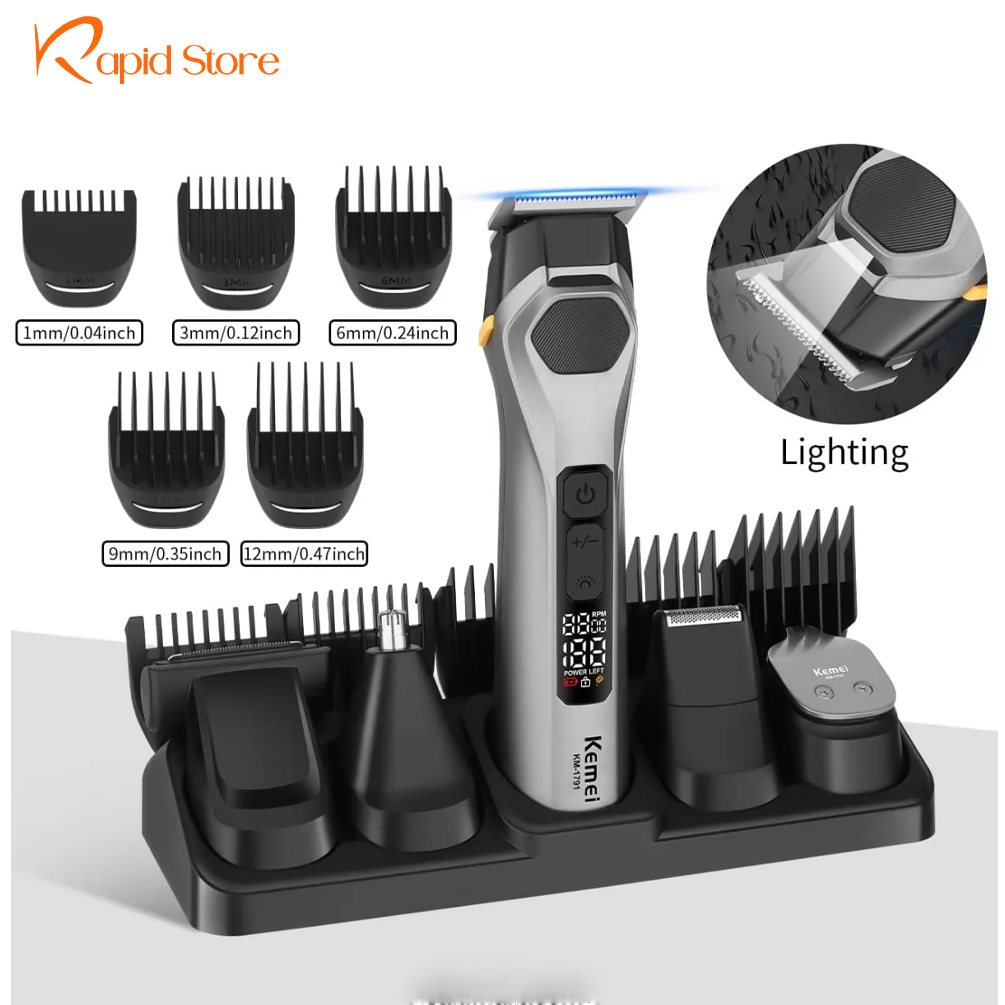 Kemei KM-1791 (14-in-1) Multigrooming Kit IPX6 waterproof