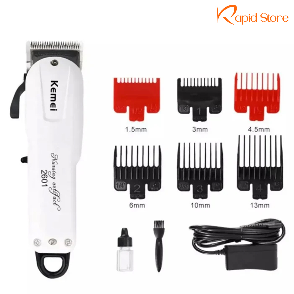 Kemei KM-2601 AC/DC Professional Rechargeable Hair Clippers