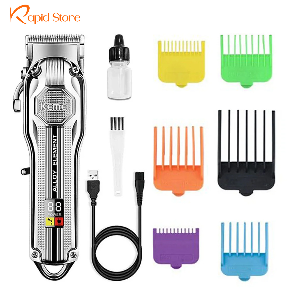 Kemei KM-517 Full Metal Body Rechargeable Trimmer
