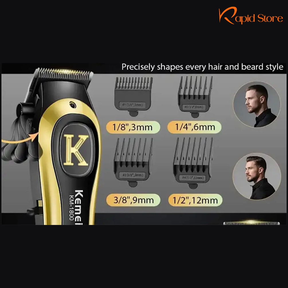 Kemei KM-1800 Professional Hair Clipper for Men