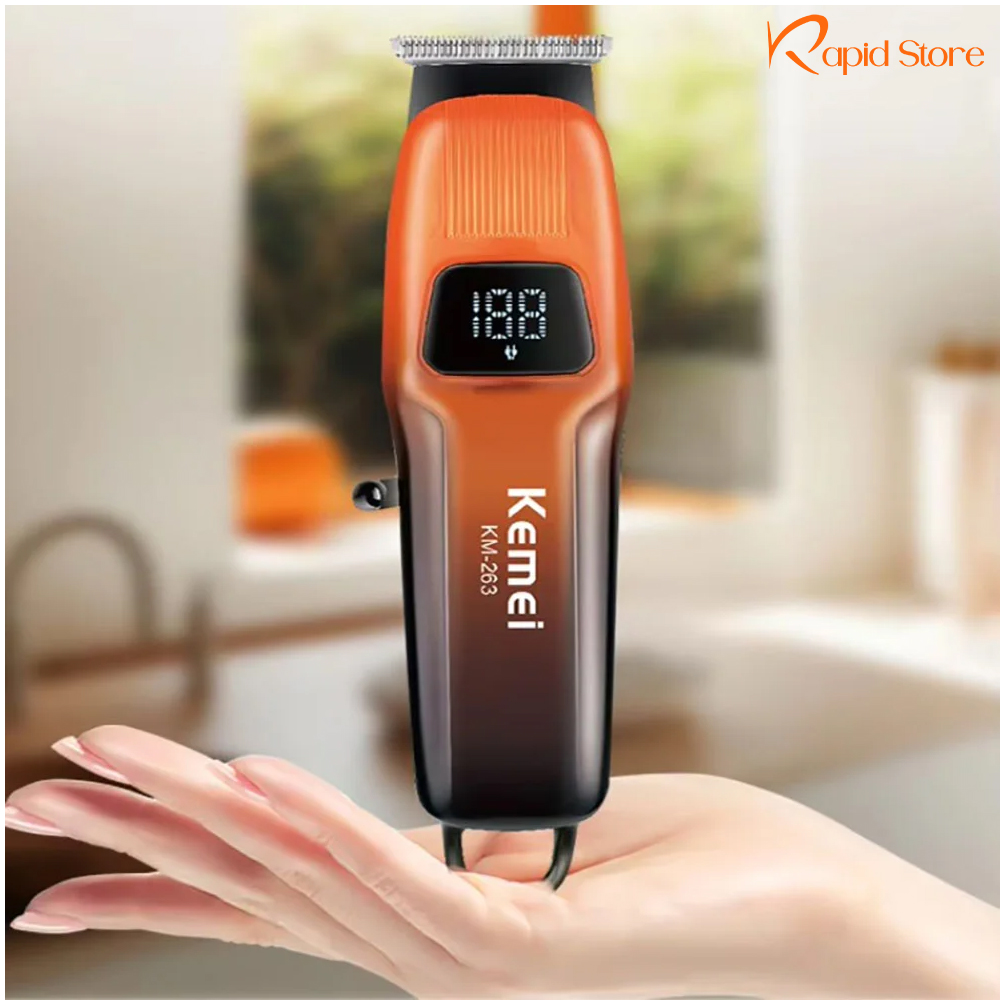 Kemei KM-263 Professional Hair Clipper and Beard Trimmer Salon Series for Men
