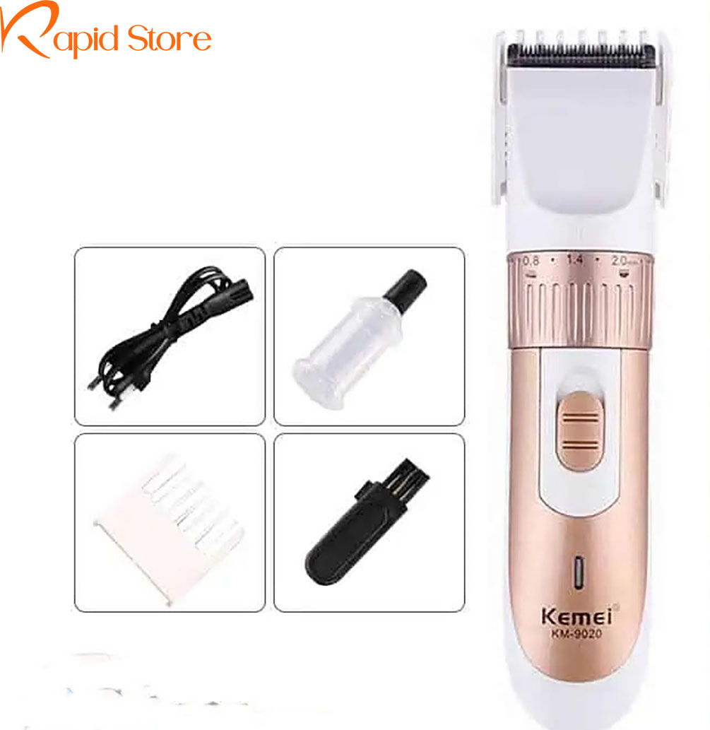 Kemei KM-9020 Beard Trimmer For Men– Gold