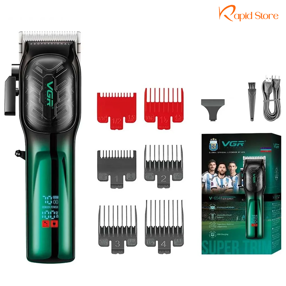 VGR V-654 Professional Hair Clipper and Beard Trimmer Salon Series for Men