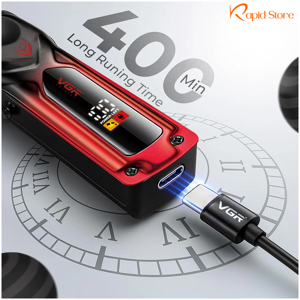VGR V-656 Professional Hair Clipper and Beard Trimmer Salon Series for Men
